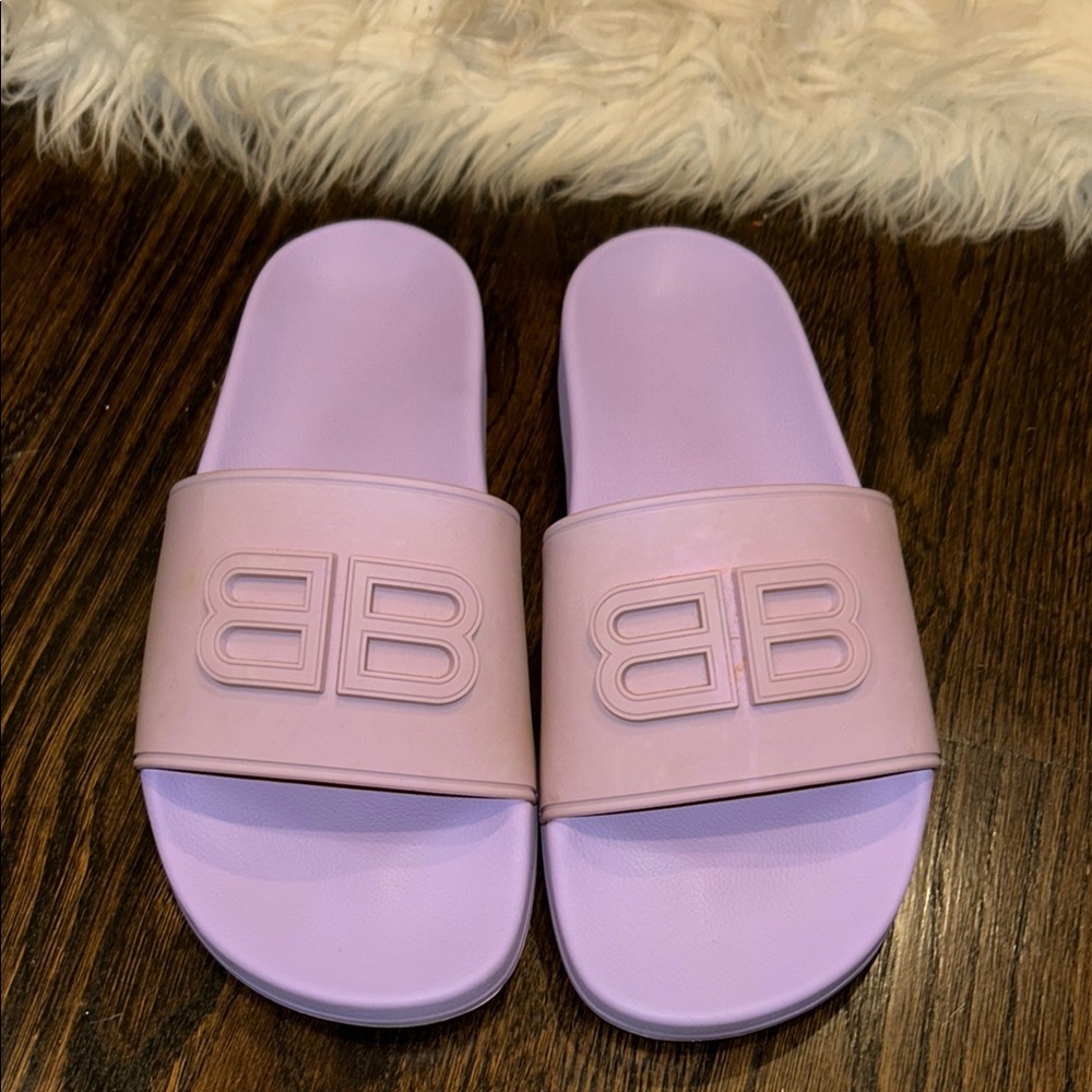 Balenciaga Women's Purple Slides pre loved refer to pictures no returns